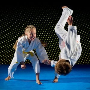 Martial Arts Lessons for Kids in Forney TX - Judo Toss Kids Girl